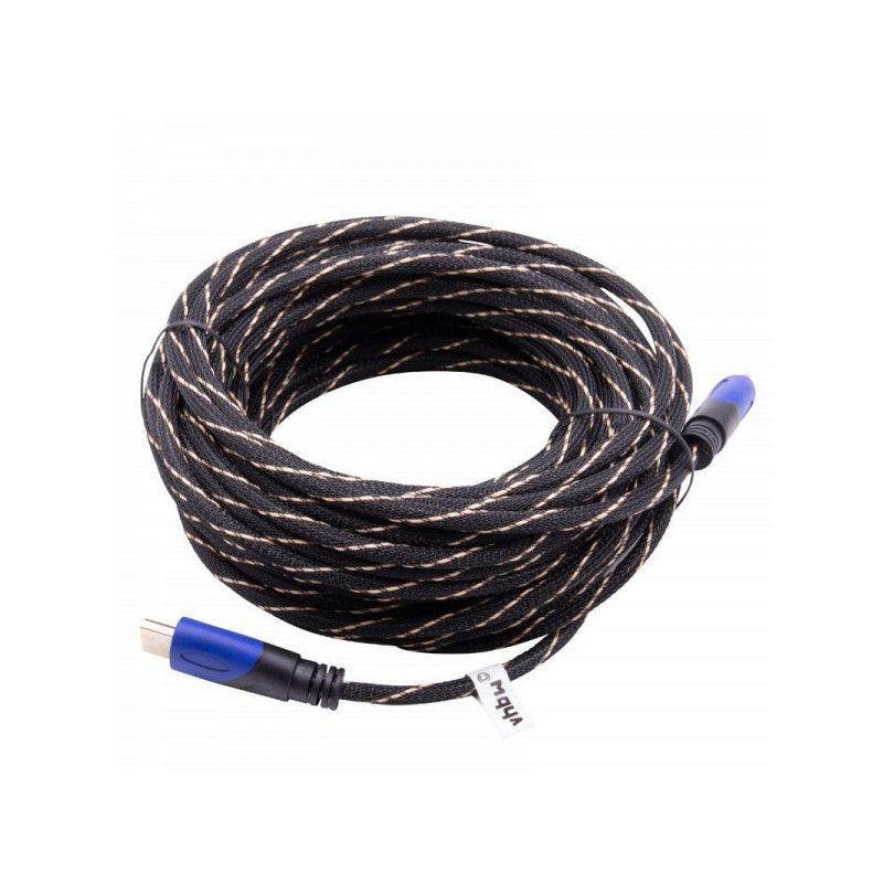 HDMI laidas didelės spartos, pintas, V1.4, AV, HD, 3D, 15 m