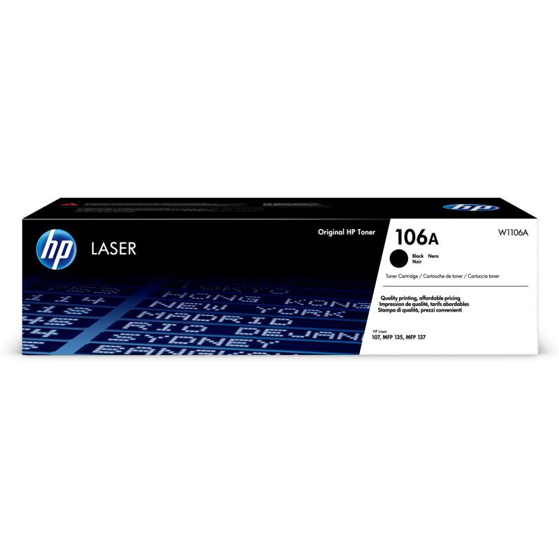 HP 106A juoda originali lazerinio spausdintuvo tonerio kasetė