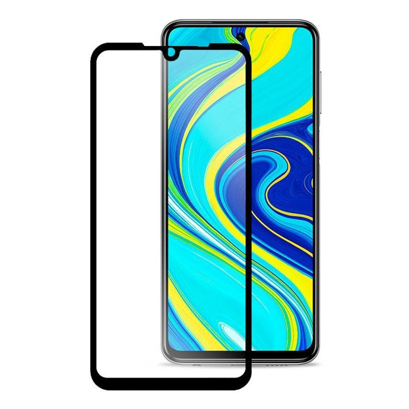 „iLike Xiaomi Redmi Note 9 Pro / Redmi Note 9S 2.5D“ juodo rėmelio, visiškai klijuojamas dėklas