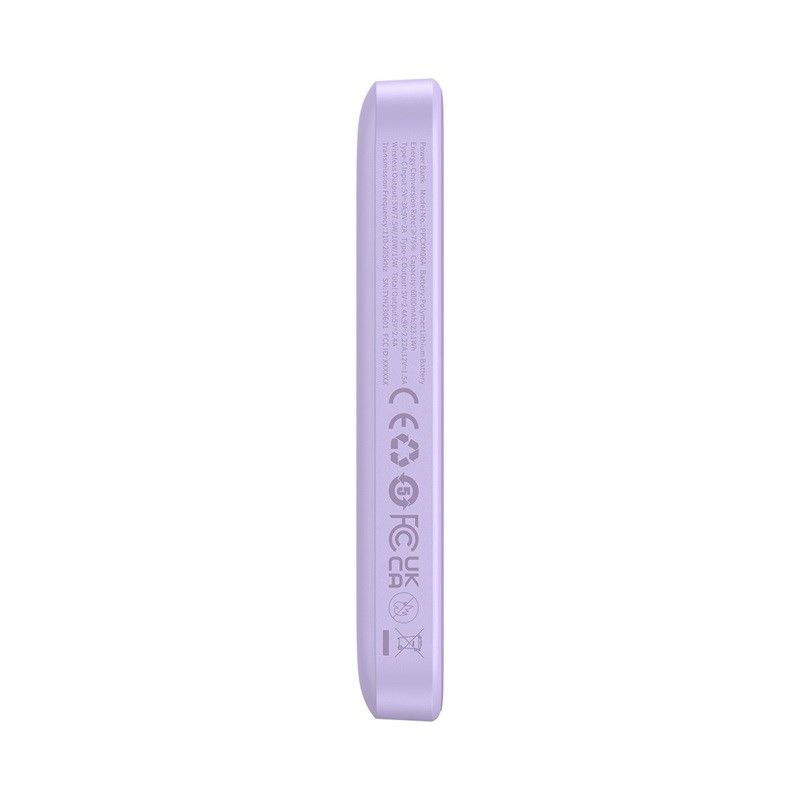 Išorinė Baterija - Baseus Magnetic Mini Air 6000 mAh 20W USB Type-A Type-C Violetinė