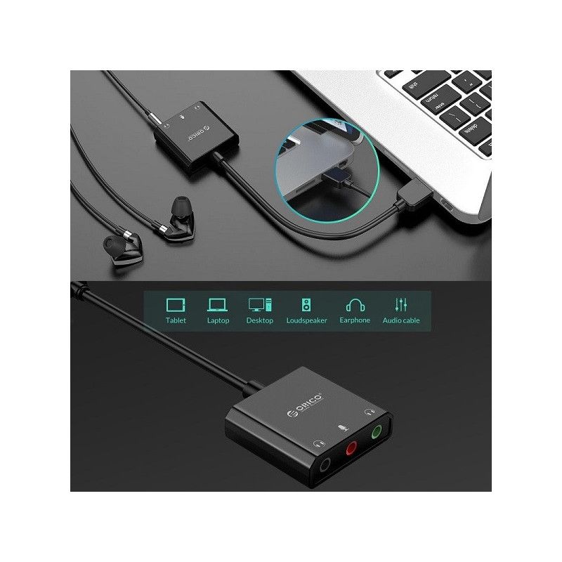 Išorinė USB garso plokštė ORICO SKT3