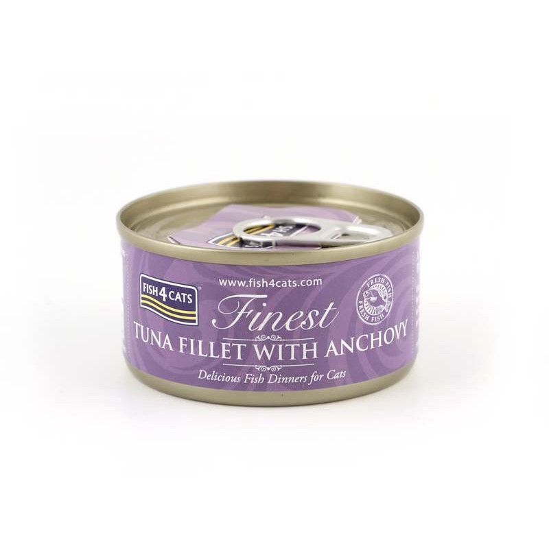 Katės Maistas - FISH4CATS Tunų Filė su Ančiuviais 70g
