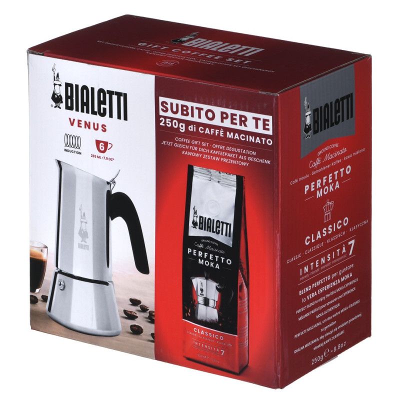 Kavos Aparatas - Bialetti New Venus 6tz su Perfetto Moka Classic kava