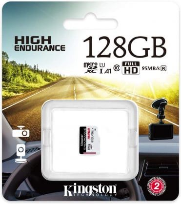 „Kingston“ 128 GB „Endurance microSDXC UHS-I“ atmintis