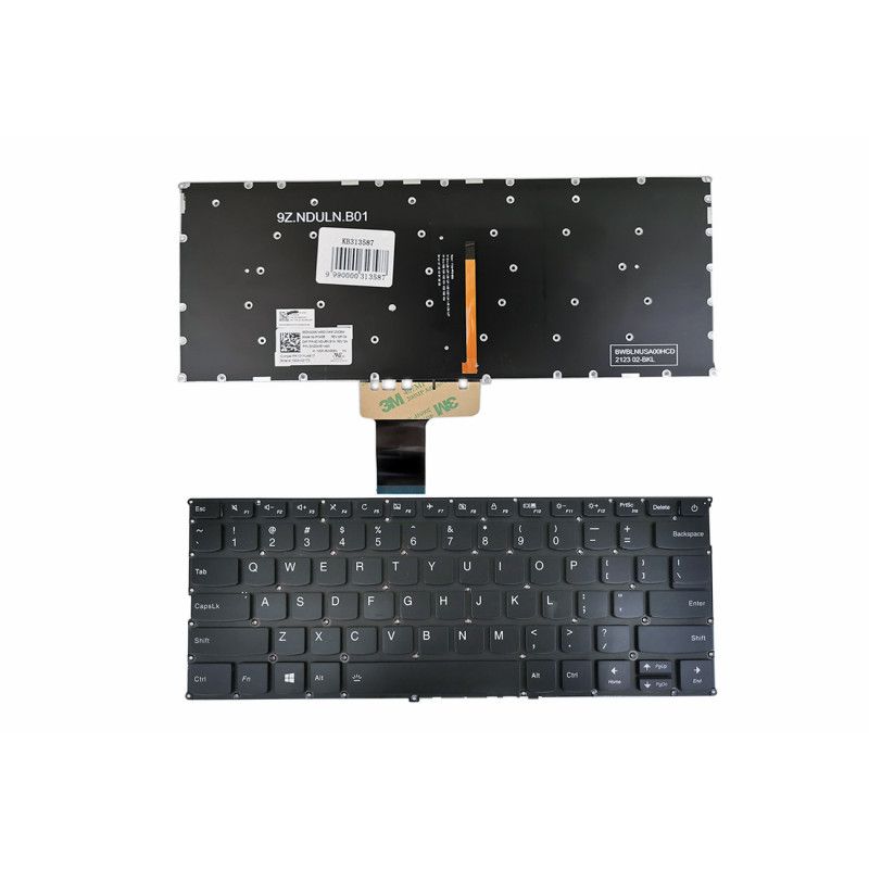 Klaviatūra LENOVO IdeaPad 720S-13, 720S-13IKB (US) su apšvietimu