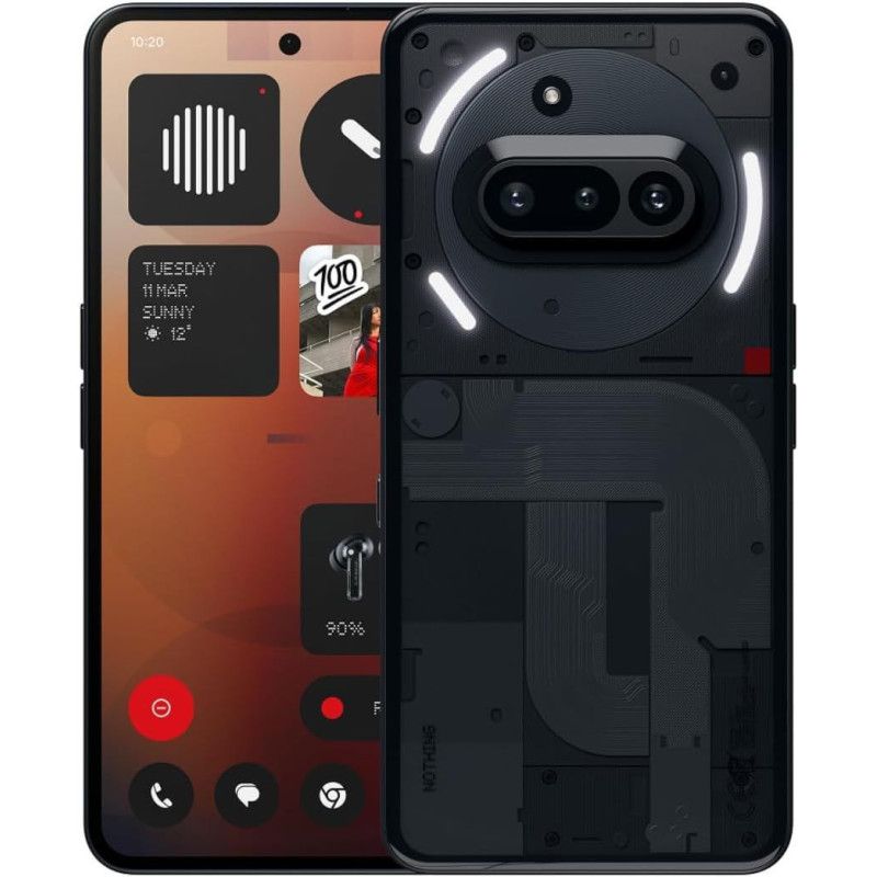 NOTHING telefonas (3a) 12 / 256 GB, juodas, ES