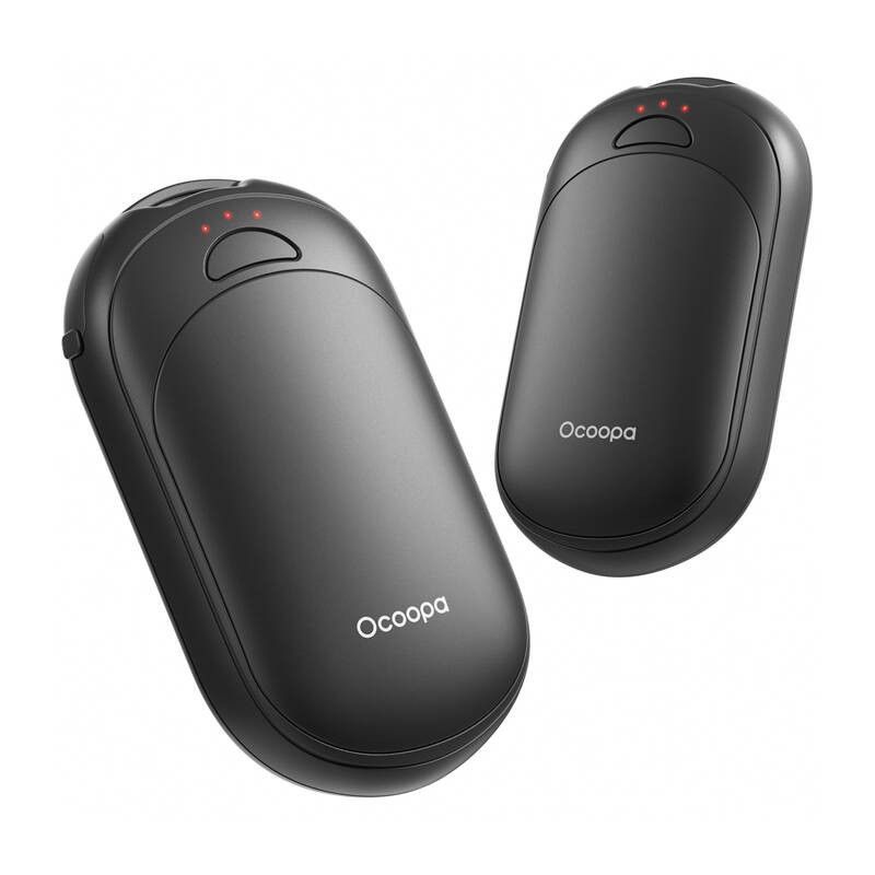 „Ocoopa UT3 Lite“ 2x2500 mAh rankų šildytuvas, USB-C, juodas / juodas
