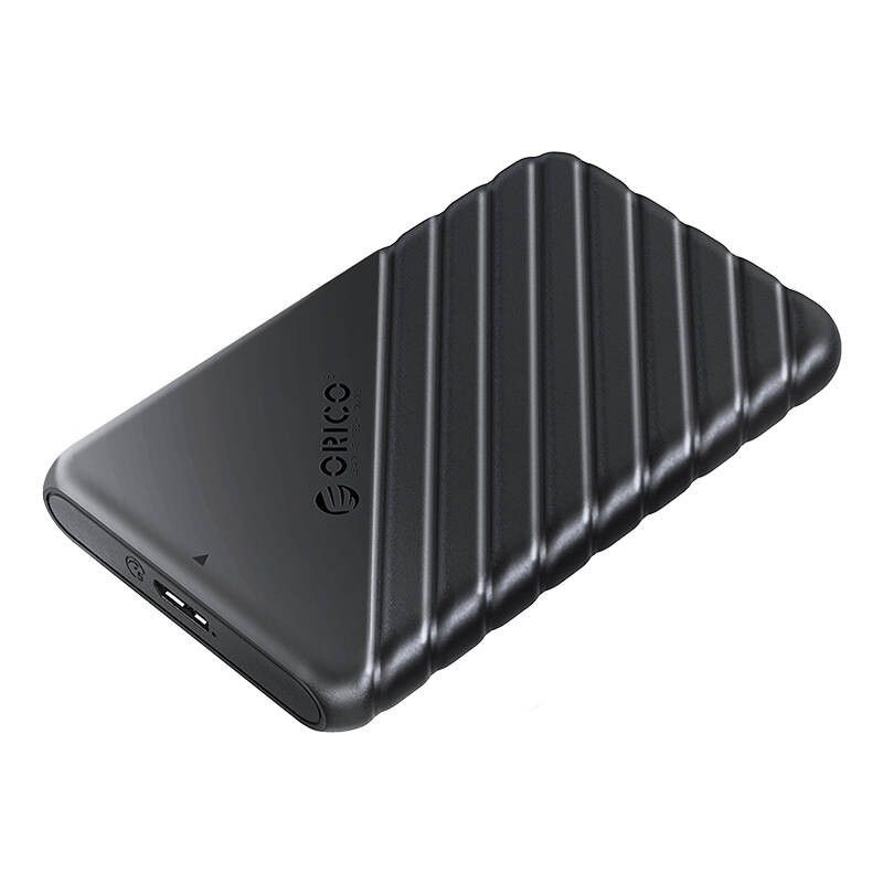 „Orico 25PW1“ HDD / SSD 2,5 colio, 5 Gbps, USB-A į USB Micro-B korpusas (juodas)