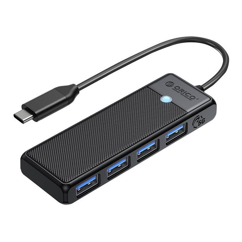 Orico šakotuvas 4in1 USB A3.0x4 (juodas)