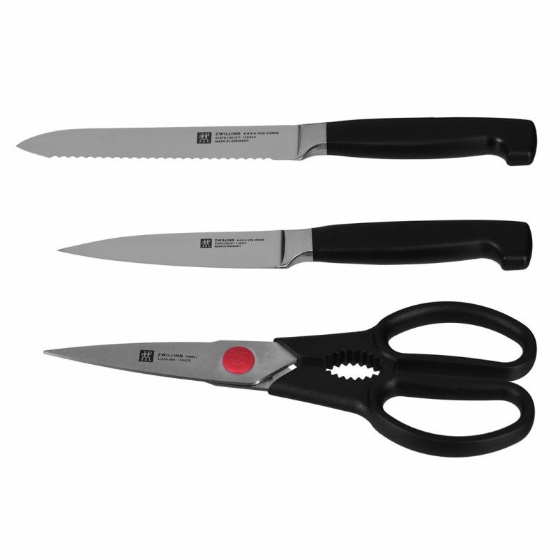 Virtuvinis Peilių Rinkinys - ZWILLING Four Star 7 Dalių Nerūdijančio Plieno