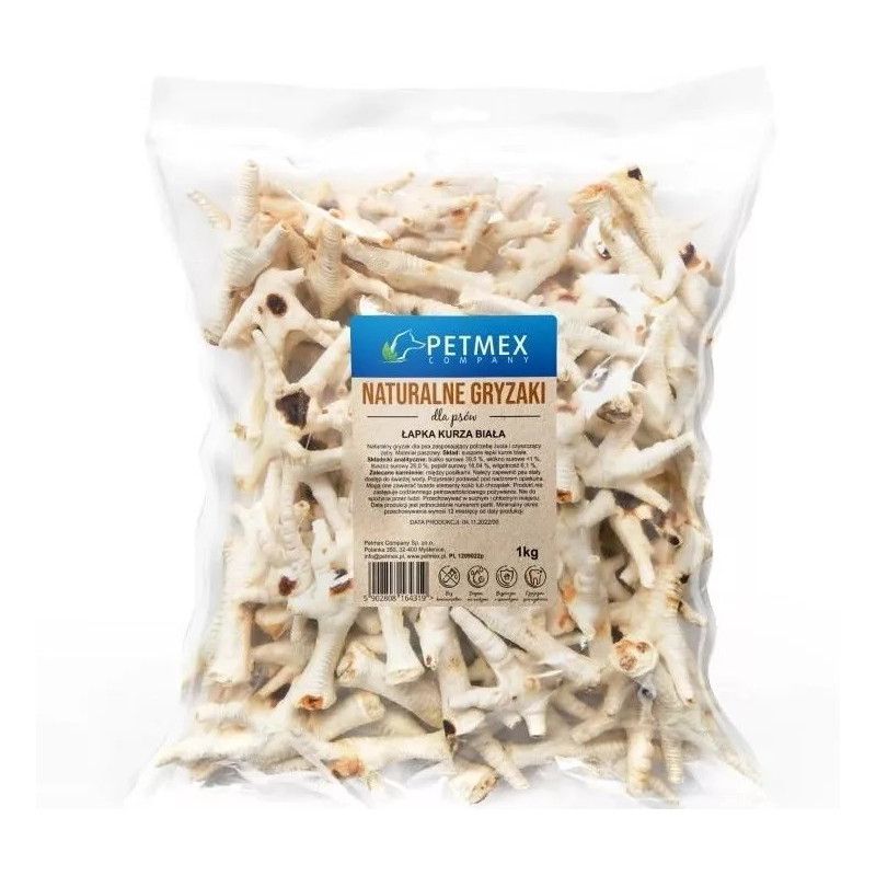 PETMEX šunų kramtukas vištienos letenėlė - 1000 g