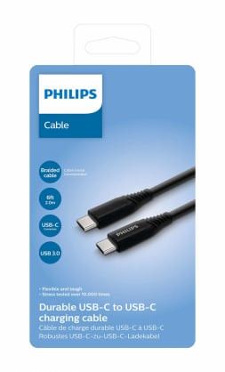 „Philips“ USB-C–USB-C laidas, 2 m