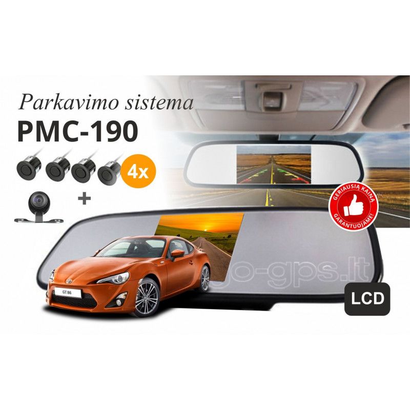 PMC-190 Parkavimo sistema veidrodyje