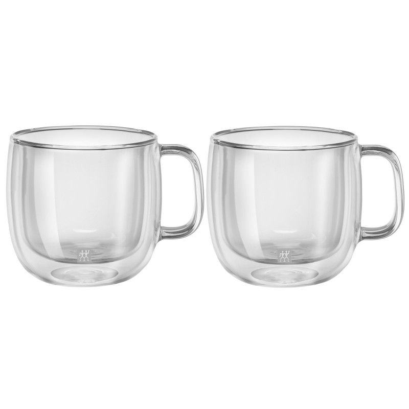 Puodeliai - ZWILLING Dvigubo Sienelės Izoliuotas Puodelių Rinkinys 2 vnt. 15.2 oz (450 ml) Skaidrus