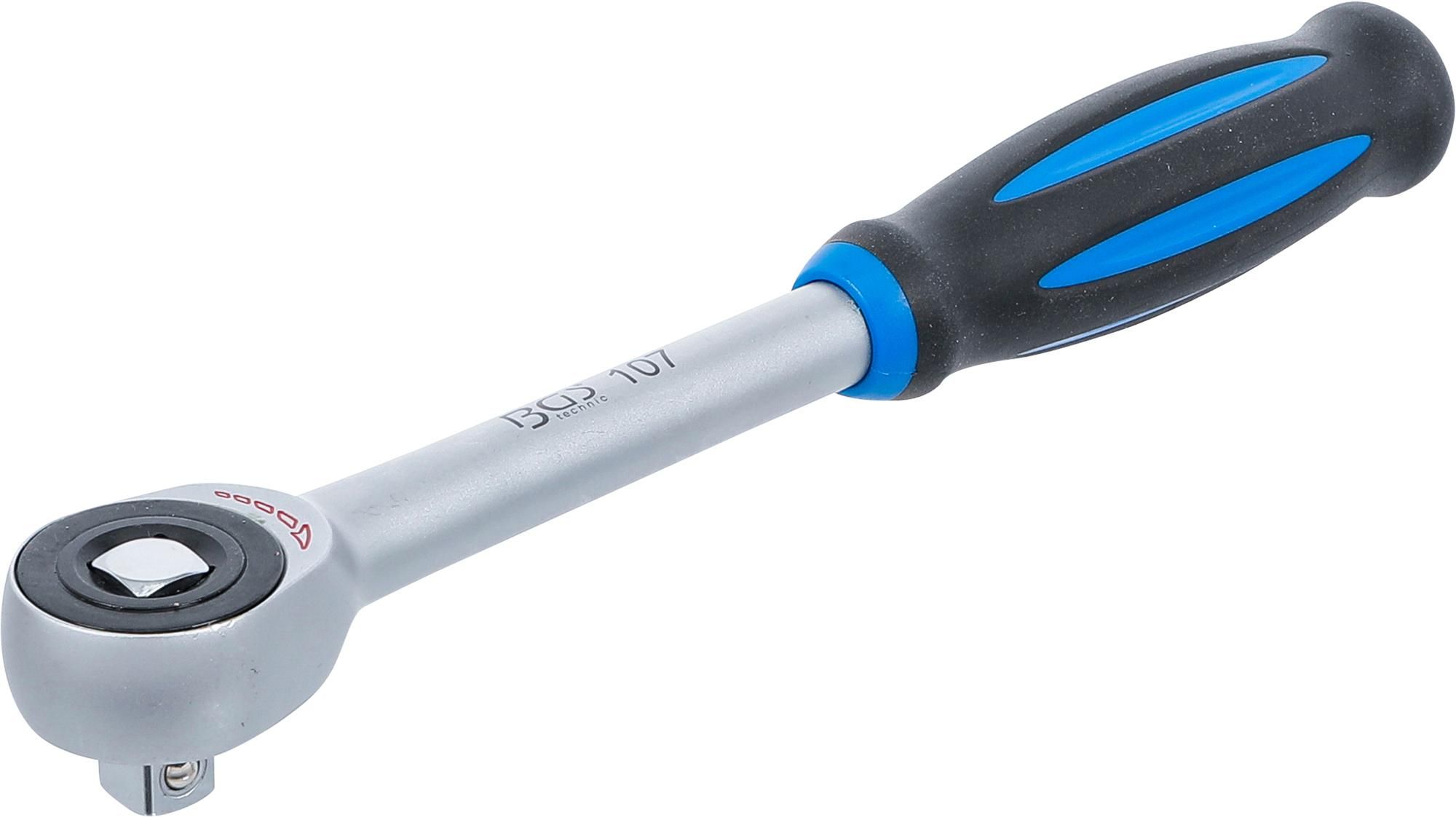Rankena galvutėms terkšlinė | su rotacine rankena | 12.5 mm (1/2") (107)