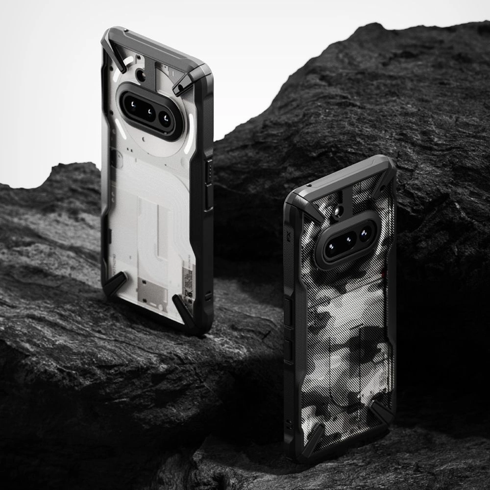 „Ringke Fusion X“ dėklas, skirtas „Nothing Phone 3A“ – juodas