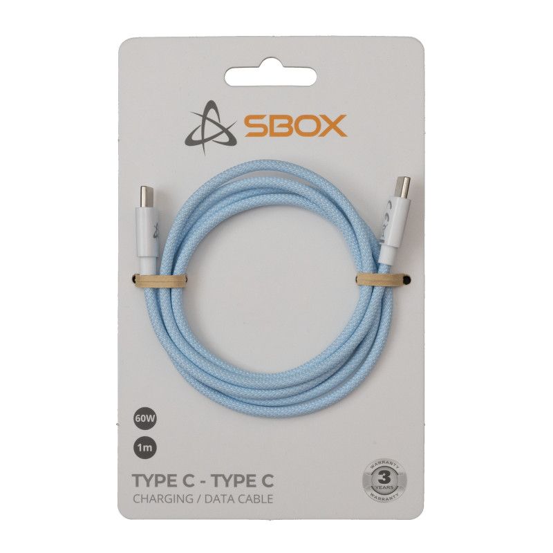 Sbox C tipo - CM / M tipo 1m mėlynas TYPEC-1-BL