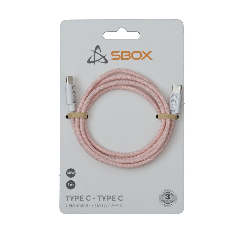 Sbox Type C - Type C M / M 1m rožinė TYPEC-1-P