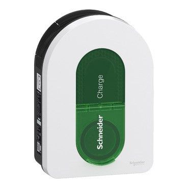 „Schneider Electric EVH5A22N2S“ elektromobilių įkrovimo stotelė, žalia, balta, 1 siena