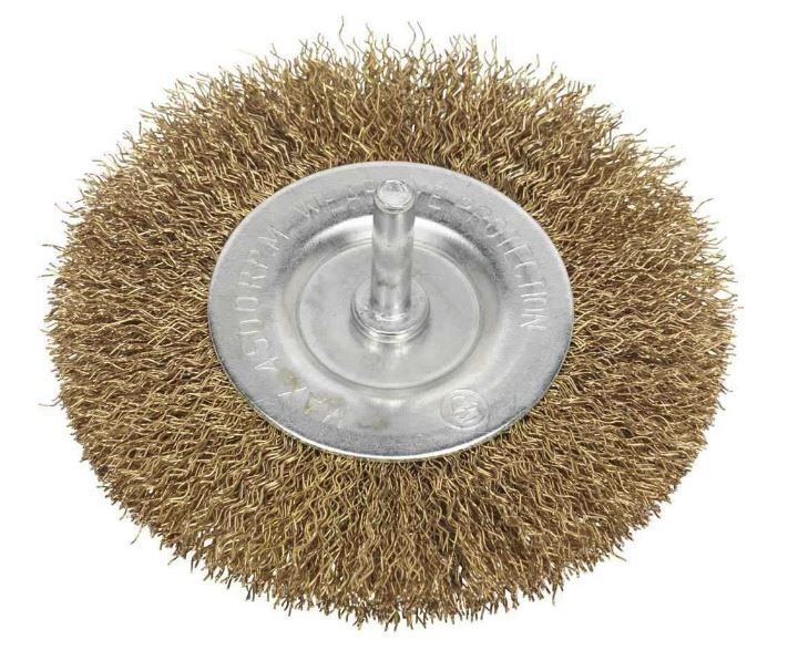 Šepetys vielinis | plokščias su kotu | variuotas | 100 mm (SK19610)