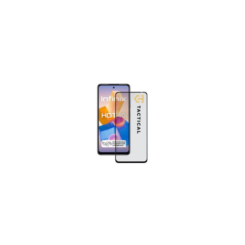 Taktinis - Taktinis stiklinis skydas 5D, skirtas „Infinix Hot 40i“, juodas