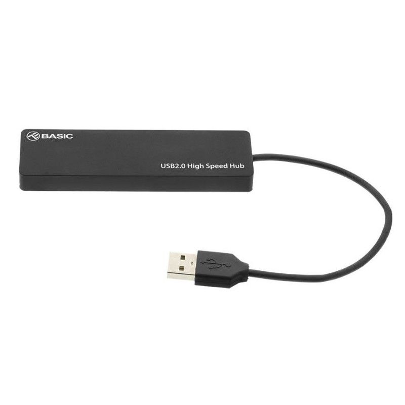 „Tellur Basic“ USB šakotuvas, 4 prievadai, USB 2.0, juodas