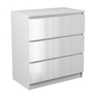Topeshop M3 BIEL POŁYSK komoda