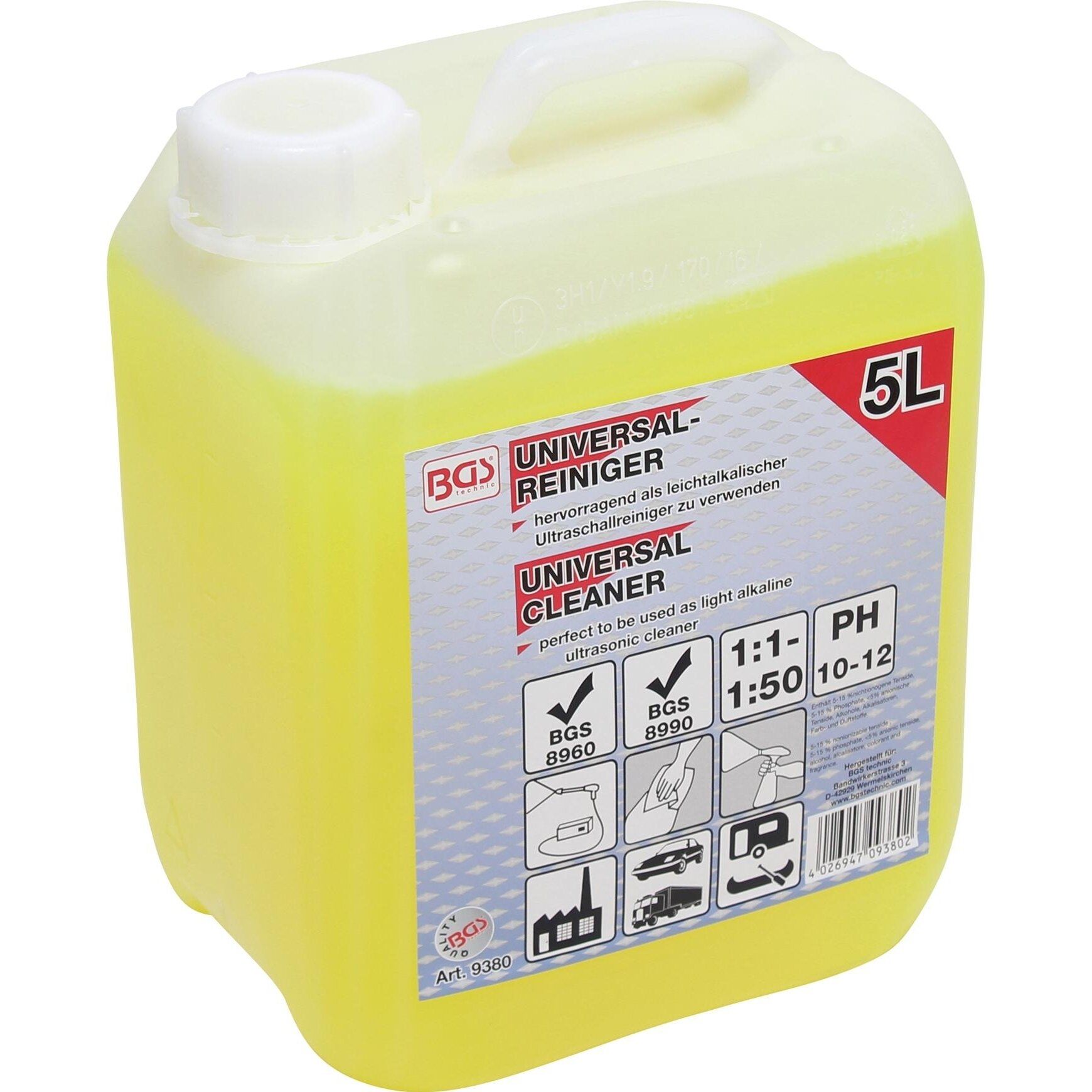Universalus valiklis BGS Technic 9380 | 5L