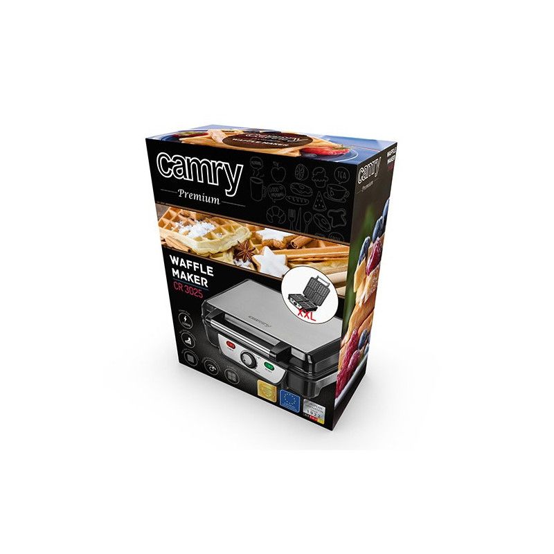 Vaflinė - Camry CR 3025 4 Vafliai 1500 W Juoda