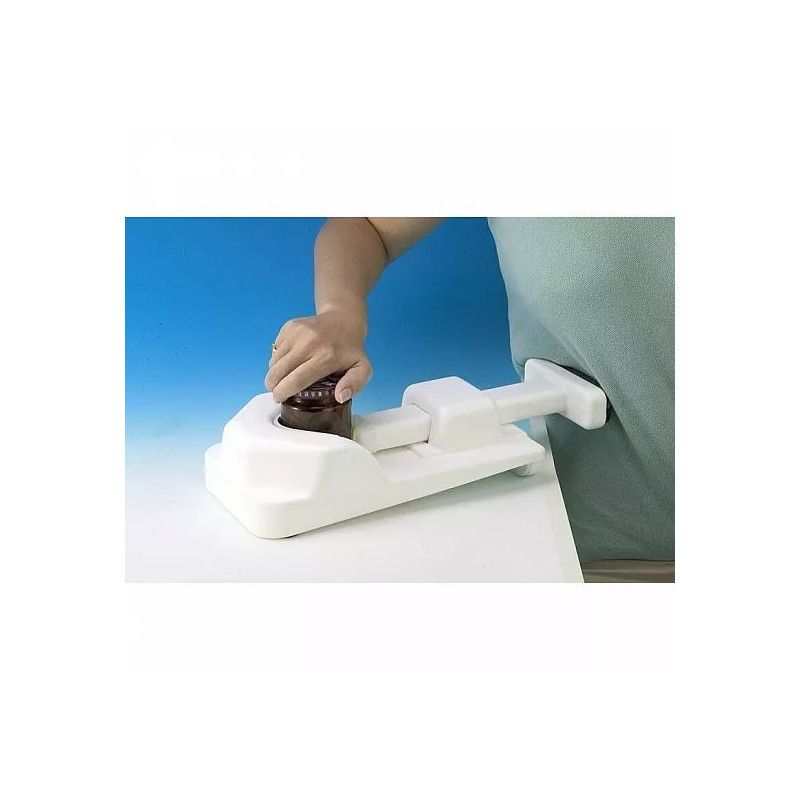 Virtuvinis Įrankis - Stiklainio ir Butelio Atidarytuvas 330mm 640g Baltas