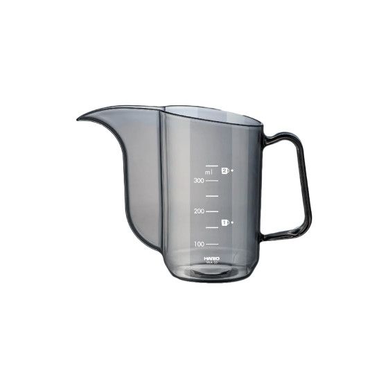 Hario V60 Drip Kettle Air ąsotis su matavimo vienetais, 350ml - juodas