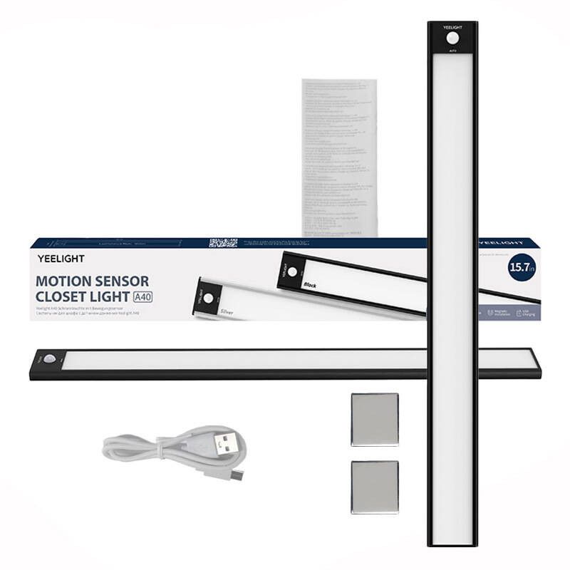 „Yeelight“ spintos jutiklinis šviestuvas 40 cm – juodas, 4000 K