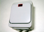 2-way switch, with locator light, IP44, Grey 228088768 | 6438054005346