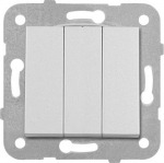 3 gang switch silver Novella 92105068M | 8691137062942