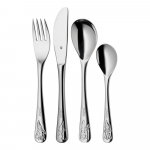 4 dalių vaikiškų nerūdijančio plieno stalo įrankių rinkinys WMF Cromargan® Zwerge