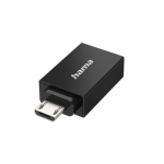 Adapteris Hama USB OTG, USB - Micro USB, black