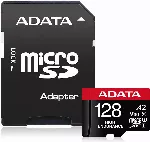 ADATA AUSDX128GUI3V30SHA2-RA1 Atminties kortelė 128 GB, "MicroSDXC", 10 klasės "Flash" atmintis, adapteris, 80 MB/s, 100 MB/s