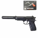 Airsoft spiruoklinis pistoletas su duslintuvu