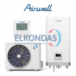 Airwell Wellea split šilumos siurblys oras-vanduo AW-YHPSA04-H91/AW-YHPSA04-H91 (-25°C)