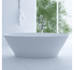 Akmens masės vonia Aura Galatea 1 balta, 183x89 : Spalva - Balta blizgi, Tipas - Su persipylimu, Vonios ilgis - 1830 mm, Vonios plotis - 890 mm