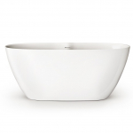 Akmens masės vonia PAA Perla, 145x71 cm, balta blizgi, VAPERL145/00