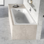 Akrilinė stačiakampė vonia Chrome Slim | Vonia CHROME SLIM 160x70 sniego baltumo