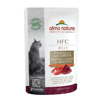 ALMO NATURE HFC Jelly tuno filė su omaru - 55g