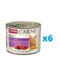 ANIMONDA Carny Adult rinkinys jautiena ir ėriena12 x 200 g