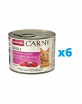 ANIMONDA Carny rinkinys Mėsos miksas  6 x 200 g