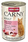 ANIMONDA Cat Carny Adult skonis: jautiena, kalakutiena ir krevetės 400g x18