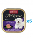 ANIMONDA Vom Feinsten Menue rinkinys su ėriena ir grūdais5 x 150 g