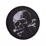 Antsiuvas medžiaginis Burn notice; 8cm