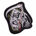 Antsiuvas medžiaginis Giltinė; 10x11.5cm