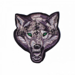Antsiuvas medžiaginis Wolf Big; 13.5x16cm